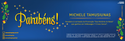 Ganhador da Promoção 'Sua História de Natal'