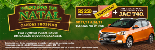 Promoção Desejos de Natal Canoas Shopping