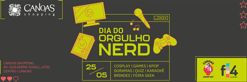 Canoas Shopping celebra o Dia do Orgulho Nerd com evento gratuito no dia 25 de maio