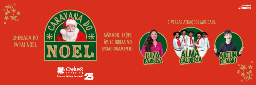 Chegada do Papai Noel traz o encanto do Natal de volta ao Canoas Shopping!