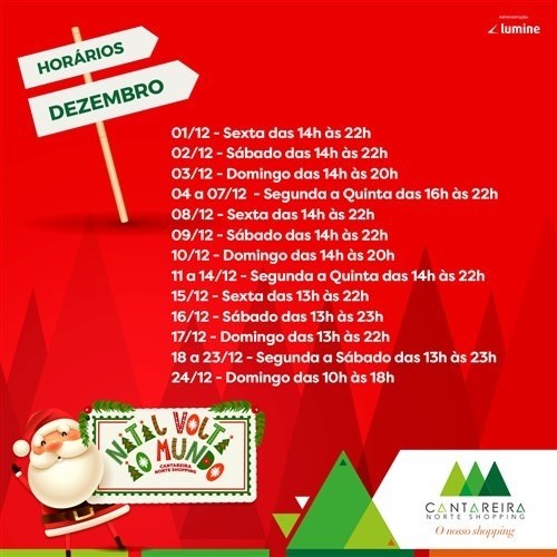 Confira nosso horário de funcionamento para essa semana - Santa Maria  Shopping