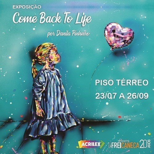 Shopping Frei Caneca abriga exposição da artista plástica Danila Pinheiro