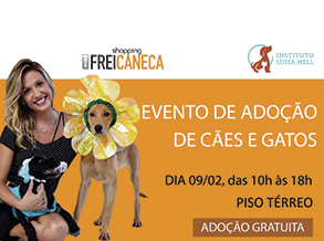 Shopping Frei Caneca realiza evento de adoção com Instituto Luisa Mell