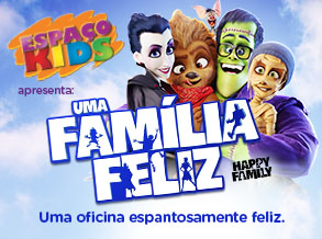 Espaço Kids do Shopping Frei Caneca tem oficina inspirada em filme “Uma Família Feliz”.