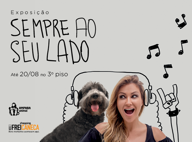 AMPARA Animal organiza exposição Sempre ao Seu Lado no Shopping Frei Caneca