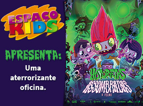 Personagens do filme Historietas Assombradas ganham forma em oficina infantil do Shopping Frei Caneca