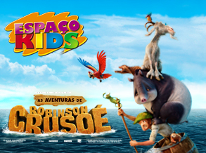 Shopping Frei Caneca tem oficina infantil inspirada no filme As Aventuras de Robinson Crusoé
