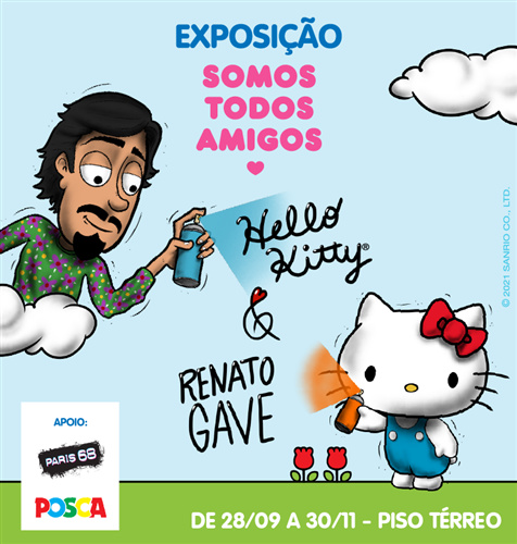 “Somos Todos Amigos” exposição inédita da Sanrio estreia no Shopping Frei Caneca